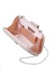 Women Nina Shoes Handbags | Danni Nude Patent Pu/glass Crystal Minaudiere