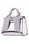 Women Nina Shoes Handbags | Driscol Silver Etallic Satchel W/crystal Trim Scarf