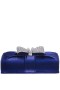 Women Nina Shoes Handbags | Etta Navy Metallic Shine Fabric Clutch