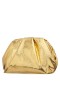 Women Nina Shoes Handbags | Eva Gold Metallic Pleated Frame Clutch