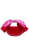 Women Nina Shoes Handbags | Eveie Red/pink Crystal Trimmed Satin Bow Bag
