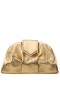 Women Nina Shoes Handbags | Fedra Gold Leated Metallic Soft Clutch