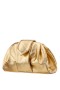 Women Nina Shoes Handbags | Fedra Gold Leated Metallic Soft Clutch
