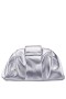Women Nina Shoes Handbags | Fedra Silver Leated Metallic Soft Clutch
