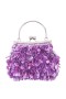 Women Nina Shoes Handbags | Fleur Royal Lilac Aillette Frame Pouch