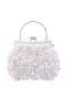 Women Nina Shoes Handbags | Fleur White Aillette Frame Pouch