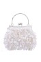 Women Nina Shoes Handbags | Fleur White Aillette Frame Pouch