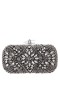 Women Nina Shoes Handbags | Gelsey Black Crystal Embellished Minaudiere