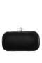Women Nina Shoes Handbags | Gelsey Black Crystal Embellished Minaudiere