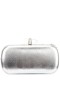 Women Nina Shoes Handbags | Gelsey Silver Crystal Embellished Minaudiere