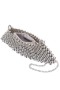Women Nina Shoes Handbags | Hallie Silver Etallic Beads Crossbody