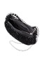 Women Nina Shoes Handbags | Halo Black Plastic Sequins/glass Crystal Handle Bag