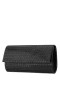 Women Nina Shoes Handbags | Hope Black Allover "squares" Crystal Clutch