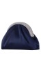 Women Nina Shoes Handbags | Jane Navy Satin/glass Crystal Frame Clutch