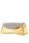 Women Nina Shoes Handbags | Joselyn Gold Crystal Flap Mirror Metallic Patent Clutch Bag