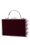 Women Nina Shoes Handbags | Kelly Bordeaux Earl Dangle Crystal Embellished Minaudiere