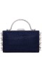 Women Nina Shoes Handbags | Kelly Navy Earl Dangle Crystal Embellished Minaudiere