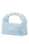 Women Nina Shoes Handbags | Kiki Icy Blue Plastic Pearl Hobo Bag