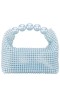 Women Nina Shoes Handbags | Kiki Icy Blue Plastic Pearl Hobo Bag
