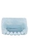Women Nina Shoes Handbags | Kiki Icy Blue Plastic Pearl Hobo Bag