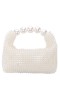 Women Nina Shoes Handbags | Kiki Ivory Plastic Pearl Hobo Bag