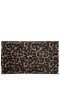 Women Nina Shoes Handbags | Kimora Gold Leopard Crystal Beaded Envelope Clutch