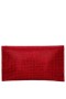 Women Nina Shoes Handbags | Kimora Siam Red Crystal Beaded Envelope Clutch
