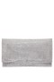 Women Nina Shoes Handbags | Kimora Silver Crystal Beaded Envelope Clutch