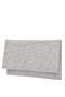 Women Nina Shoes Handbags | Kimora Silver Crystal Beaded Envelope Clutch