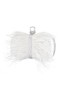 Women Nina Shoes Handbags | Lara White Feather Embellished Minaudiere