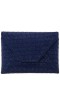 Women Nina Shoes Handbags | Lorna Navy Rystal Encrusted Square Envelope Clutch