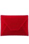 Women Nina Shoes Handbags | Lorna Red Rouge Rystal Encrusted Square Envelope Clutch