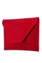 Women Nina Shoes Handbags | Lorna Red Rouge Rystal Encrusted Square Envelope Clutch