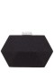 Women Nina Shoes Handbags | Molly Black Geometric Metallic Glitter Minaudiere