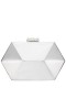 Women Nina Shoes Handbags | Molly Silver Geometric Mirror Metallic Patent Minaudiere