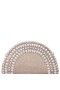 Women Nina Shoes Handbags | Reagan Gold Metallic Fabric/glass Crystal/plastic Pearl Zip Clutch