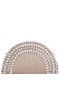 Women Nina Shoes Handbags | Reagan Gold Metallic Fabric/glass Crystal/plastic Pearl Zip Clutch