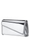 Women Nina Shoes Handbags | Remy Silver Pearl/satin Clutch