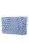 Women Nina Shoes Handbags | Rivera Icy Blue Plastic Pearl/satin Zip Clutch