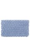 Women Nina Shoes Handbags | Rivera Icy Blue Plastic Pearl/satin Zip Clutch