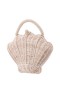 Women Nina Shoes Handbags | Shelly Natural Woven Cirrus Minaudiere