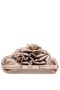 Women Nina Shoes Handbags | Sweetie Taupe Flower Embellished Frame Clutch