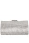 Women Nina Shoes Handbags | Winslet Silver Crystal Frame Clutch