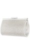 Women Nina Shoes Handbags | Winslet Silver Crystal Frame Clutch