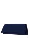Women Nina Shoes Handbags | Zoey Navy Satin Clutch