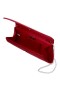 Women Nina Shoes Handbags | Zoey Red Rouge Satin Clutch