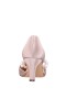 Women Nina Shoes Prom | Blair Pearl Rose Satin D'orsay Mid-heel Pumps With Crystals And Pearls Instep Strap