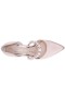 Women Nina Shoes Prom | Blair Pearl Rose Satin D'orsay Mid-heel Pumps With Crystals And Pearls Instep Strap
