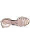 Women Nina Shoes Prom | Daniela Platino Metallic Foil High-heel Evening Sandal