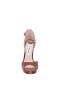 Women Nina Shoes Prom | Famia Mocha Patent Leatherette Stiletto Platform Sandals With Ankle-strap